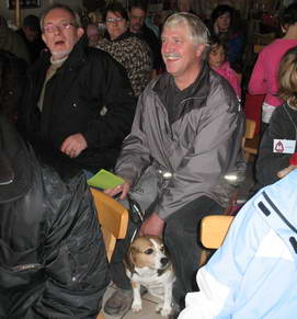 Mit gutgelaunten Besuchern...