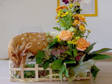 Wunderschn mit diesem eingearbeiteten Reh.