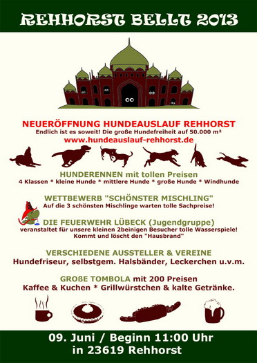 Rehhorst bellt ging in die 4. Runde und zusammen mit der Erffnung unseres Hundeauslaufs war es ein tolles Fest!